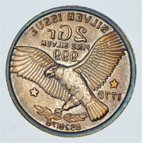 Rare Silver 2 Grams 1776 Eagle Round .999 Fine Silver | Property Room