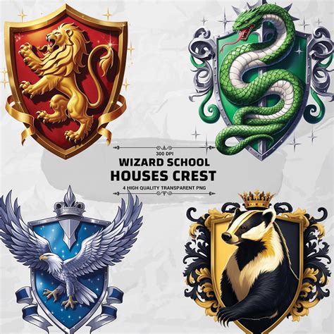 Hogwarts House Crests Printable