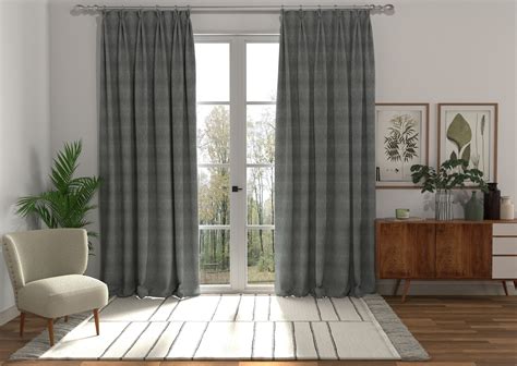 Graphite Polaris Made to Measure Curtain | Terrys