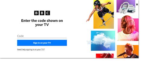 Image result for BBC iPlayer Sign Code Enter