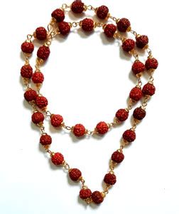 HSP 100% Original Rudraksha With Gold Cap Wearing Mala. Beads Rudraksha ...