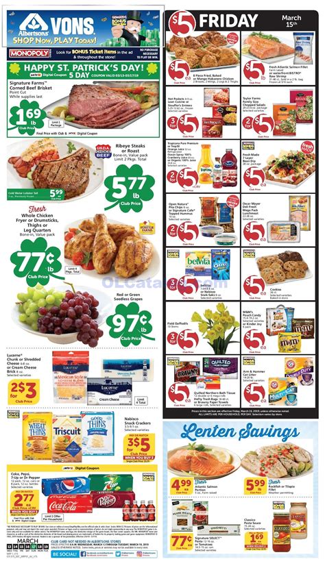 Vons Just For U Deals