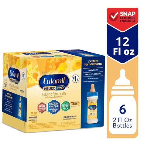 Enfamil Infant Formula, Milk-based Baby Formula with Iron, Omega-3 DHA ...