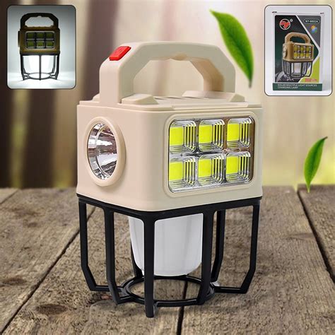 Solar Portable Camping Lantern - 3 Light Modes | Bright & Durable ...