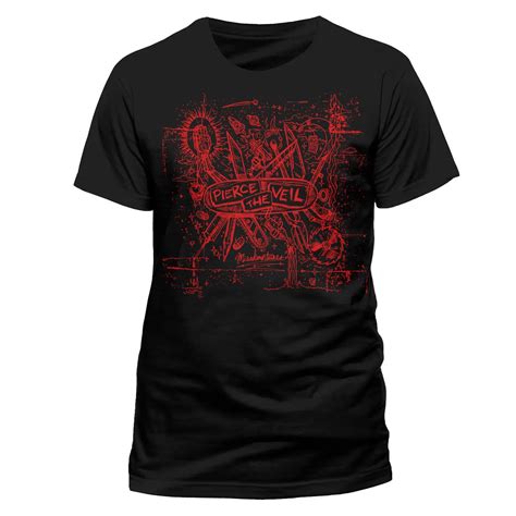 Pierce The Veil 'Misadventures' T Shirt NEW & OFFICIAL|T-Shirts ...