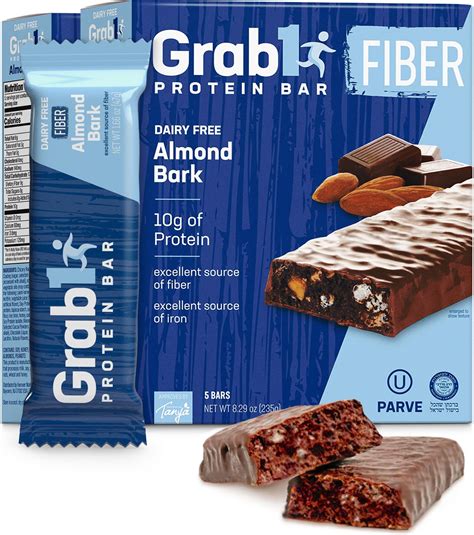 Amazon.com : Grab1 High Fiber Protein Bars | 9 Grams Fiber | 10 Grams ...