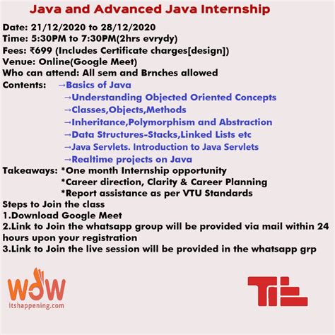 Image result for Java Internship Course Malayalam