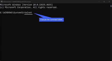 Image result for Telnet Command Windows 11