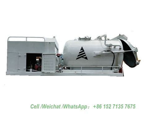 China Combined Sewer Jetting Vacuum Tank Body Customized (3000L -16000L ...