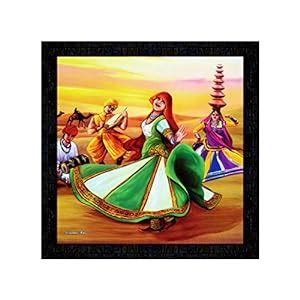 Generic PnF Framed Poster of Rajasthani Culture Art Paintings 11633 ...