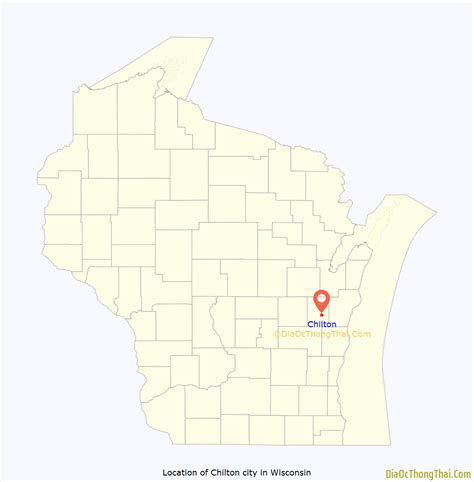 Map of Chilton city, Wisconsin