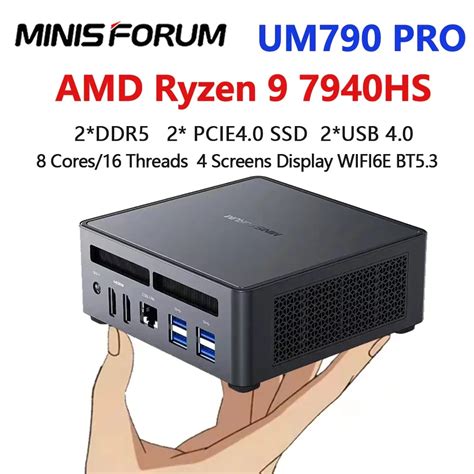 MiniPC EU Store Minisforum UM790 Pro Gaming Mini PC - AMD Ryzen 9 ...