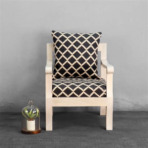 Moroccan coal Single seater Sofa | Fabuliv