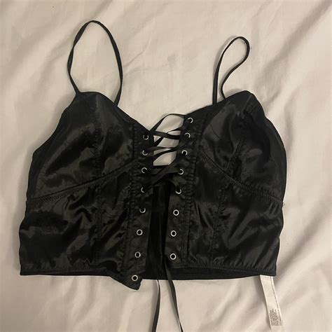 Urban Outfitters Women's Black Vest | Depop