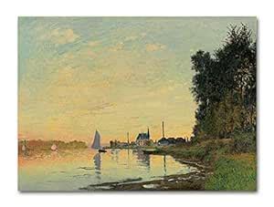 Tamatina Claud Monet Art Canvas Paintings | Argenteuil Fin D'Apres-midi ...