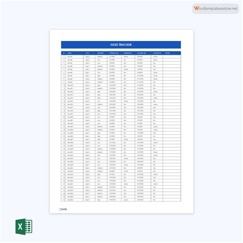 Image result for Issue Tracking Log