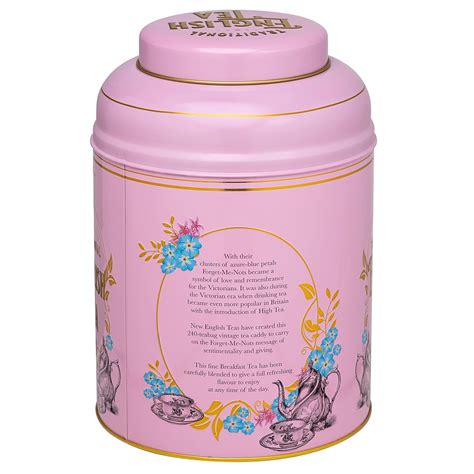 NewEnglishTeas Pink Vintage Victorian Tea Tin with 240 English India | Ubuy