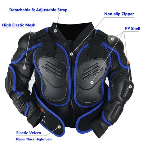 Snapklik.com : Youth Dirt Bike Gear Riding Chest Spine Protector Youth ...