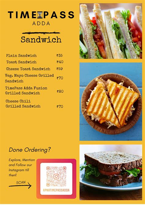 Menu at Time Pass Cafe & Restro, Mumbai