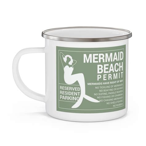 Mermaid Beach Enamel Camping Mug | Mermaid Shack