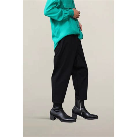 【OTSU】"Y's" cropped length design sarouel denim pants -13261- | cv