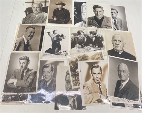 A Collection of Black & White Hollywood Head Shots Including John ...