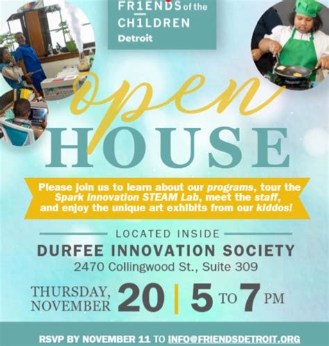 FOTCD Open House Tickets, Durfee Innovation Society, Detroit, 20 ...