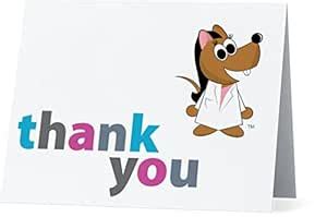 Lab Rat Gifts TYC015 Paper Testy Thank You Card (Pack of 10) : Amazon ...