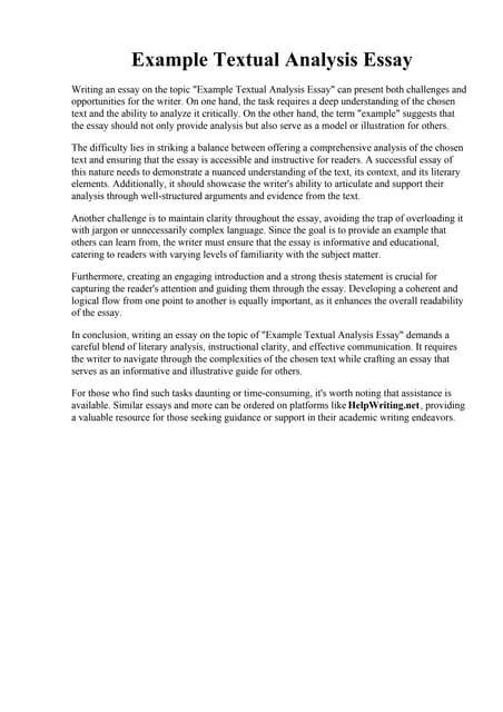 Image result for Textual Analysis Outline Example