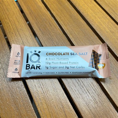 IQ Bar - Chocolate Sea Salt Protein Bars Review | abillion