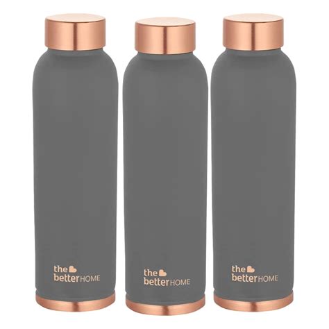 The Better Home 1000 Copper Water Bottle - 900ml Pack of 3 | 100% Pure ...