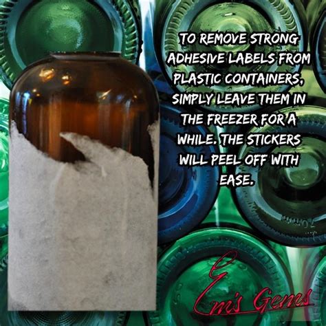 Image result for How to Get Labels Off Plastic Containers