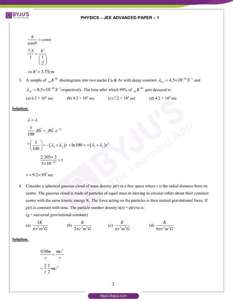 Image result for JEE Advanced Physics Questions