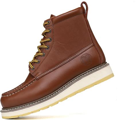 Buy Men's SureTrack 6/ 8 Leather Soft Toe Brown Work Boot 84994/86994 ...