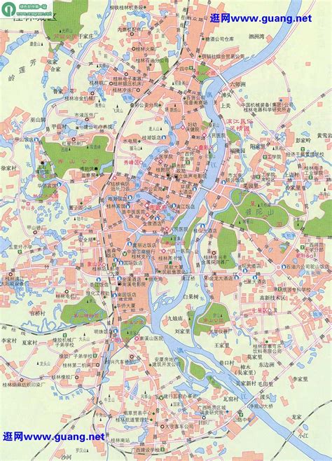 桂林市区地图|桂林市区地图全图高清版大图片|旅途风景图片网|www.visacits.com