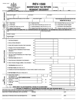Pennsylvania Inheritance Tax Return - Blank Fillable Template | Fill ...