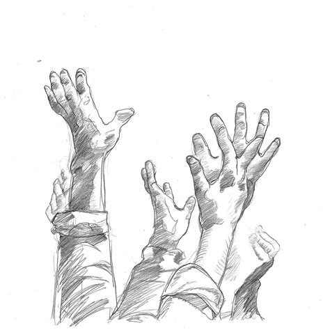 Premium Photo | Drawing of a group of hands reaching up to reach something Hand Stock Photos