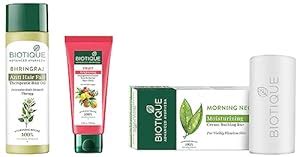 Biotique Bio Bhringraj Therapeutic Hair Oil, 120ml & Biotique Fruit ...