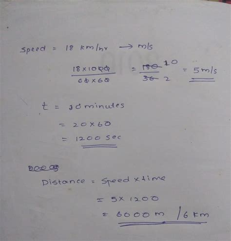 ScienceA girl cycles from her house to school at a speed of 18 km/h and ...