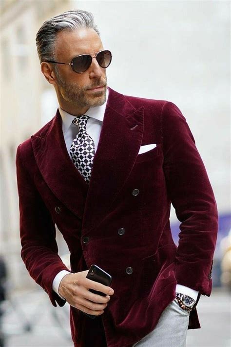 Men's Double Breasted Velvet Blazer Burgundy Velvet Dinner Jacket ...