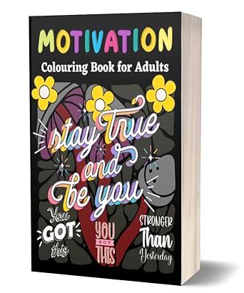 Buy Motivation Coloring Book For Adults : Stress Release Workbook Book ...