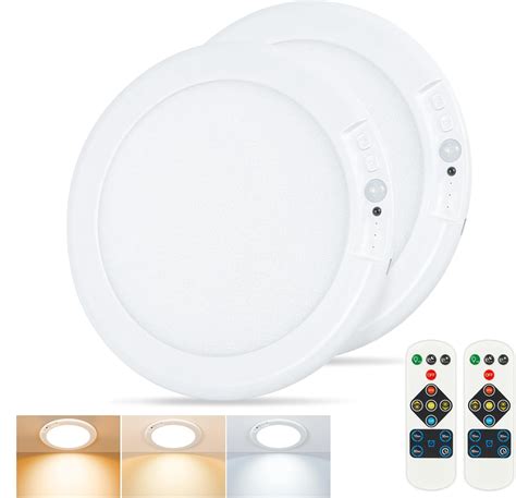 Rodalims Rechargeable Ceiling Light, No Wiring Battery Operated Ceiling ...