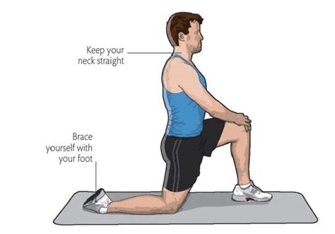 KNEELING HIP FLEXOR STRETCH EXERCISE