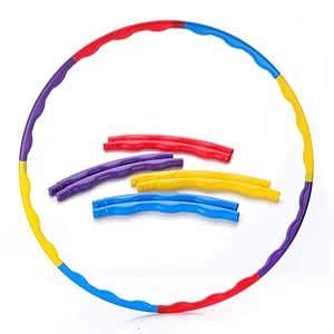 Buy 8 Piece Kids and Adults Zig Zag Hula Hoop – Detachable, Adjustable ...