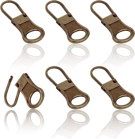 Amazon.com: LUTER 6pcs Replacement Zipper Pull, Detachable Zipper Pull ...