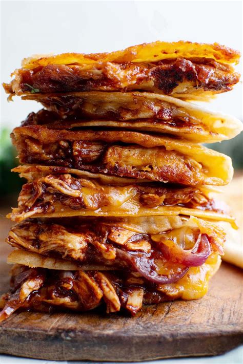 Easy BBQ Chicken Quesadilla | YellowBlissRoad.com