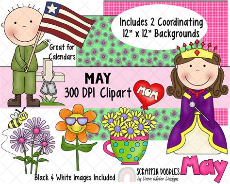 May Calendar Clip Art