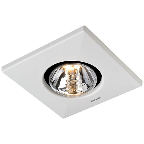 Broan 164 Type IC Infrared Two-Bulb Ceiling Heater with 4-Inch Round ...