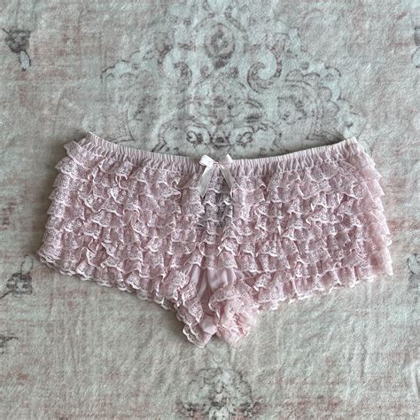 Vintage Pink Ruffle Shorts