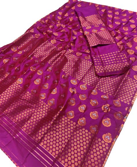 Copper Jari Mix Set Mekhela Sador – Chadorkart
